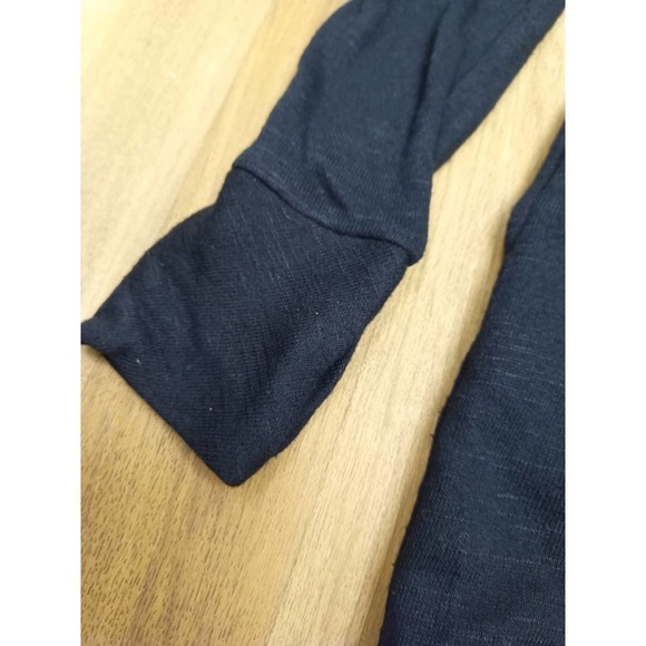 NWT St. John's Bay Active Women Sz M Black Cowl Neck Tunic Pockets Thumbhole - Picture 3 of 5